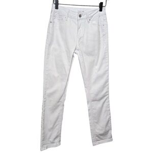 Dear John Blaire High Rise Straight Jeans White Size 24 NWT